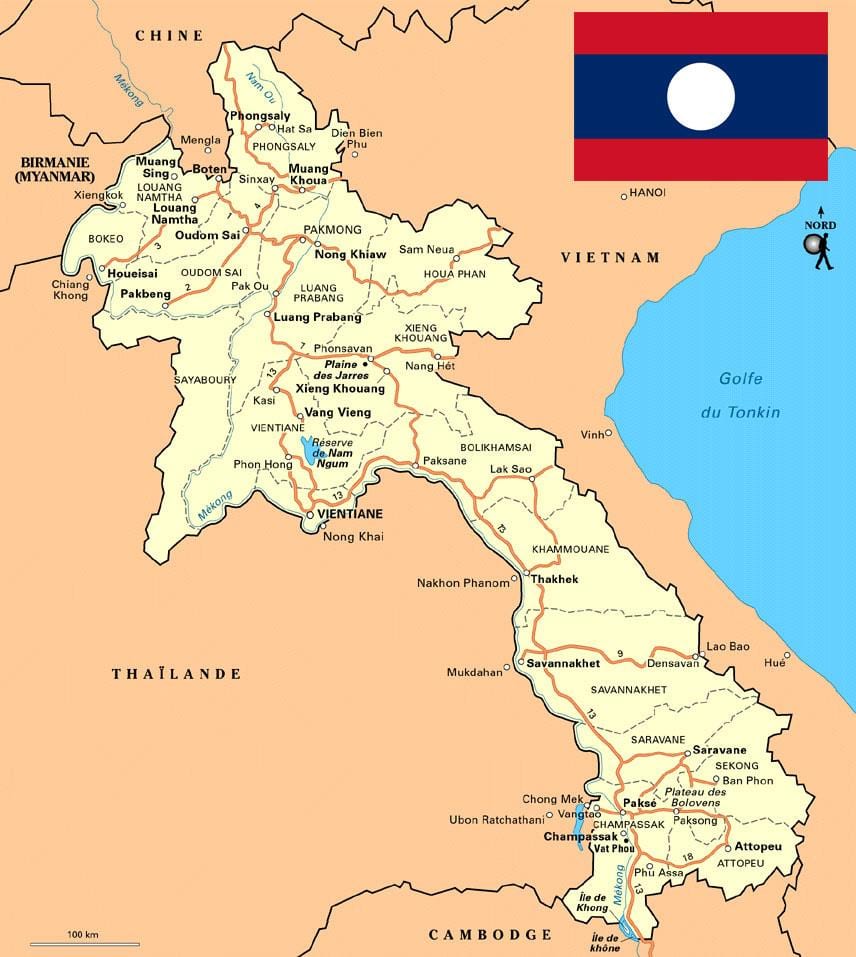 Kaart lõuna laos