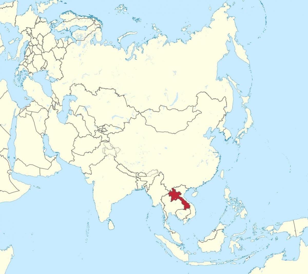 Kaart laos aasia