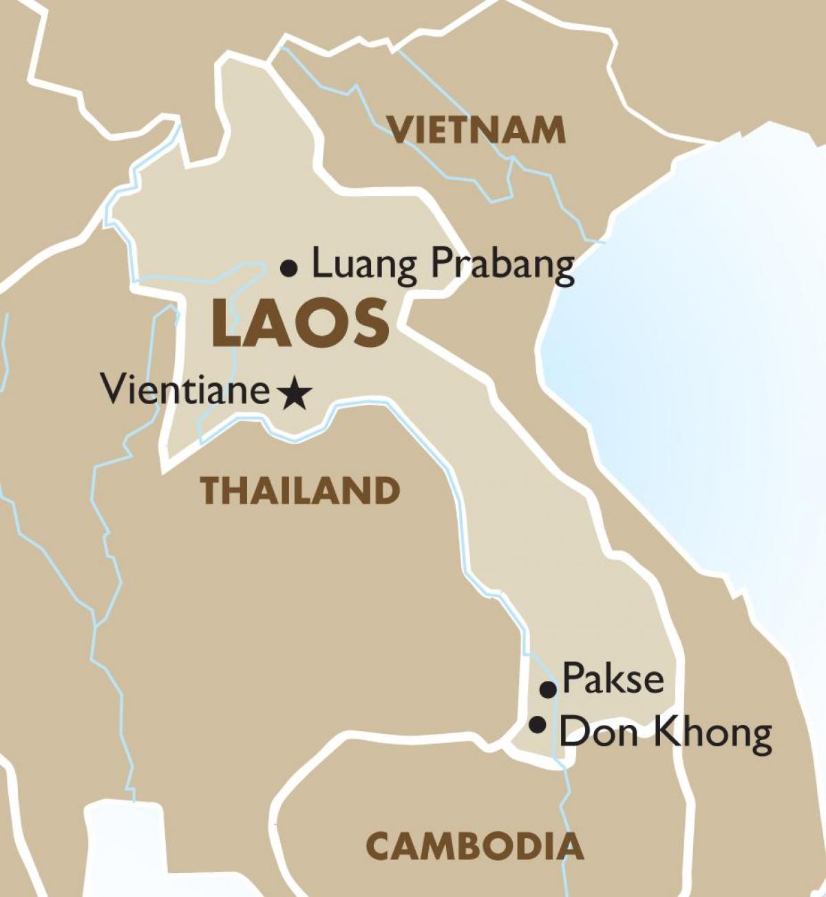 Kaart kapitali laos 