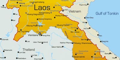 Kaart sepon laos